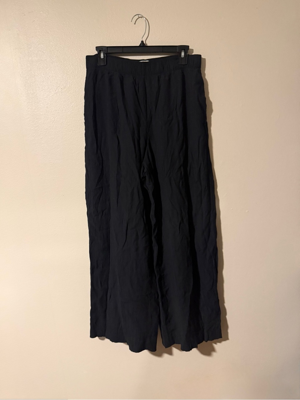 Abercrombie & Fitch Black Wide Leg Pants Size Medium